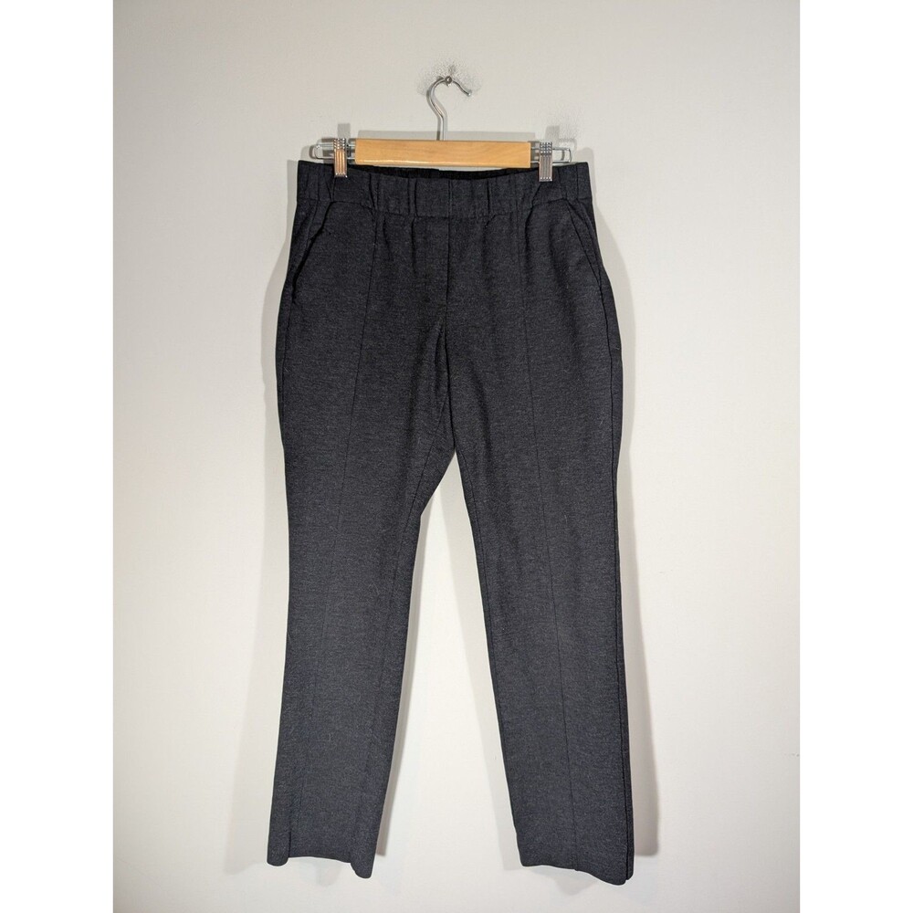 J.Jill Gray Ponte Slim Fit Pull On Pants Womens Sz S Business Casual Work Office
